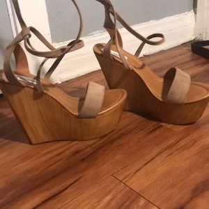 Steve Madden lace up wedges